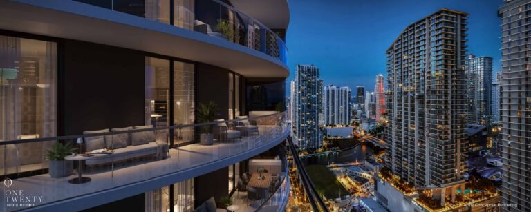 One Twenty Brickell Residences Balcony